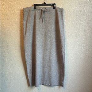 Michael Kors Light Gray Drawstring Maxi skirt XL